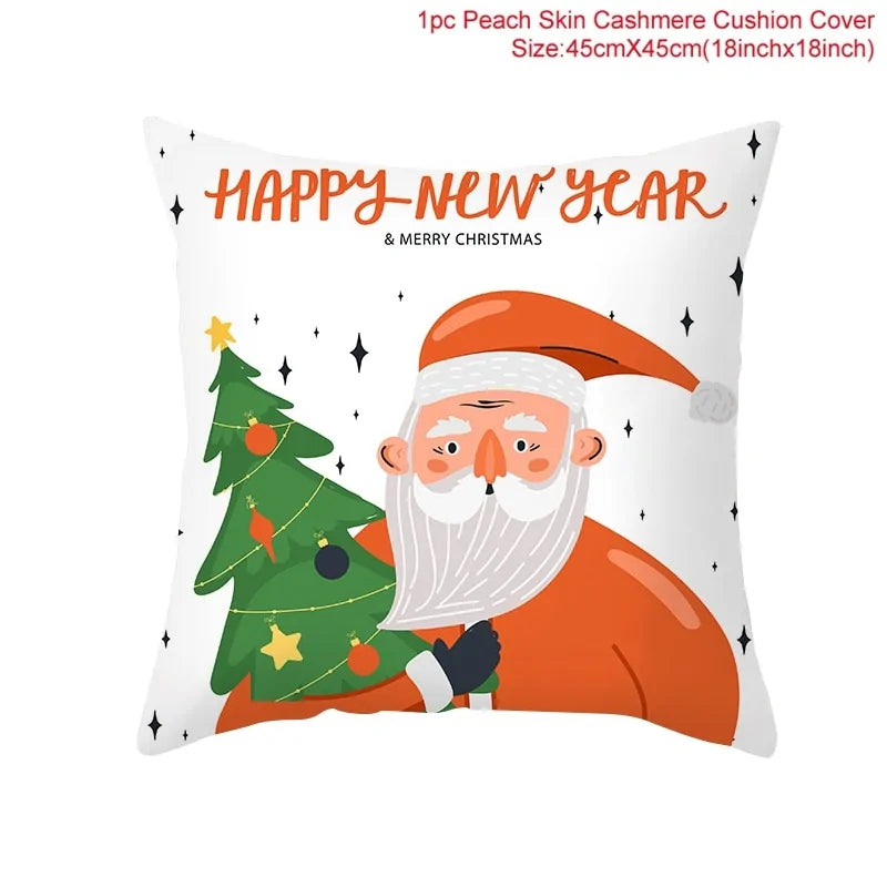 Cartoon Christmas Pillow Cover