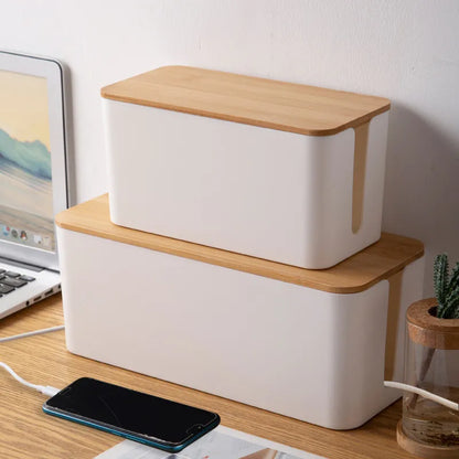 Wooden Cable Storage Box