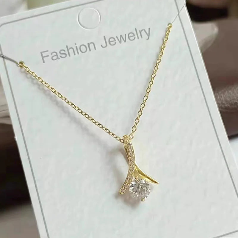 Soulmate Zircon Pendant Necklace