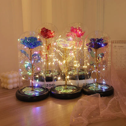 Valentine's Day LED Light Beauty And The Beast Rose